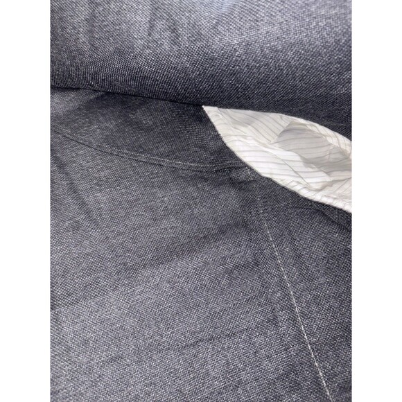 Proper Cloth Summer Sport Coat Men's 56 Tropical Wool Drago Slate Herringbone - Picture 7 of 12